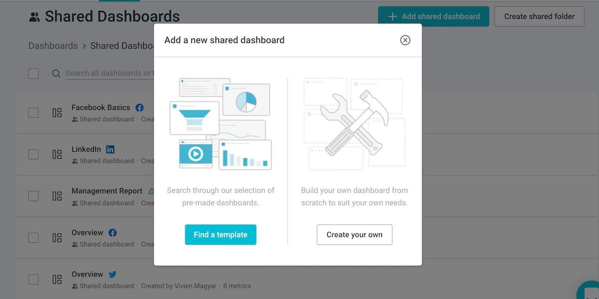 How to create a social media analytics dashboard in quintly