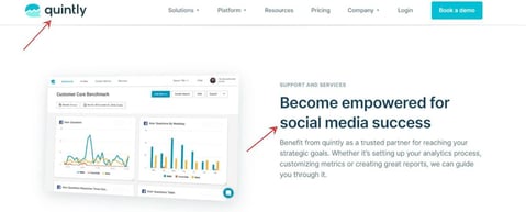 quintly’s social media analytics tool